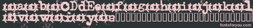 Uncletyp Font – Pink Fonts on Black Background