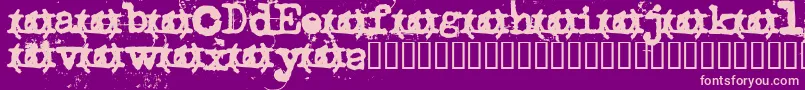Uncletyp Font – Pink Fonts on Purple Background