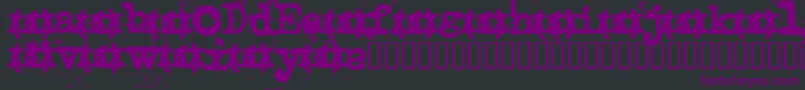 Uncletyp Font – Purple Fonts on Black Background