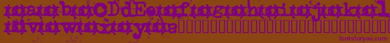 Uncletyp Font – Purple Fonts on Brown Background