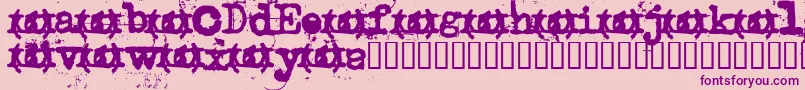 Uncletyp Font – Purple Fonts on Pink Background