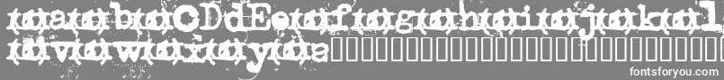 Uncletyp Font – White Fonts on Gray Background