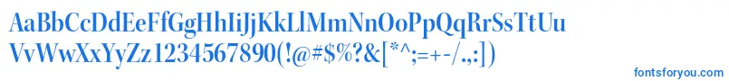 KeplerstdSemiboldscndisp Font – Blue Fonts on White Background