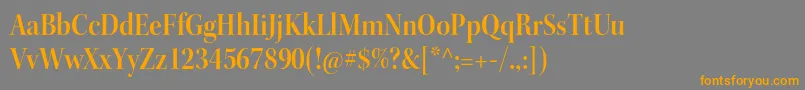 KeplerstdSemiboldscndisp Font – Orange Fonts on Gray Background