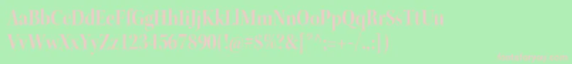 KeplerstdSemiboldscndisp Font – Pink Fonts on Green Background
