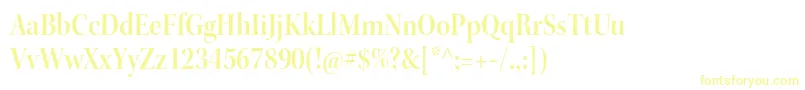 KeplerstdSemiboldscndisp-Schriftart – Gelbe Schriften auf weißem Hintergrund