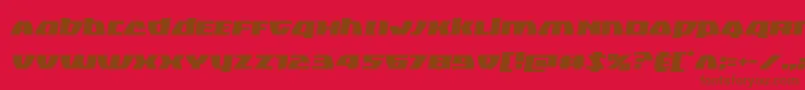 Blackbishopsemital Font – Brown Fonts on Red Background