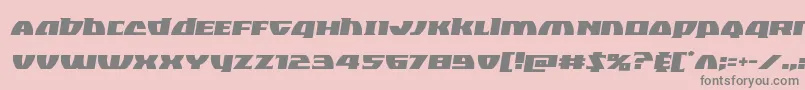 フォントBlackbishopsemital – ピンクの背景に灰色の文字