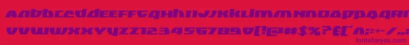Blackbishopsemital Font – Purple Fonts on Red Background