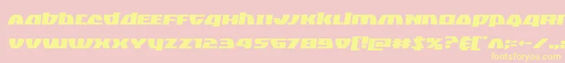 Blackbishopsemital Font – Yellow Fonts on Pink Background