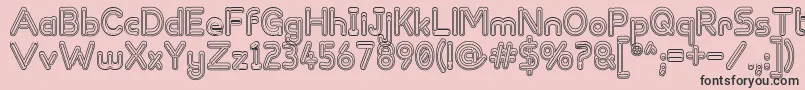 ZappedSticks Font – Black Fonts on Pink Background