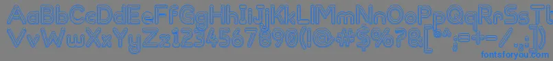 ZappedSticks Font – Blue Fonts on Gray Background