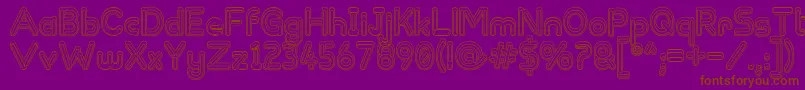 ZappedSticks Font – Brown Fonts on Purple Background