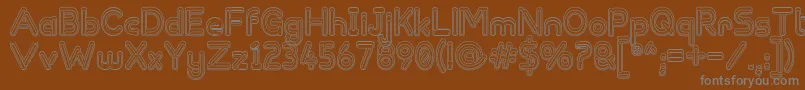 ZappedSticks Font – Gray Fonts on Brown Background