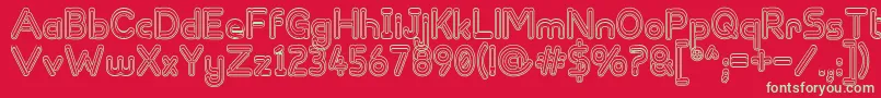 ZappedSticks Font – Green Fonts on Red Background