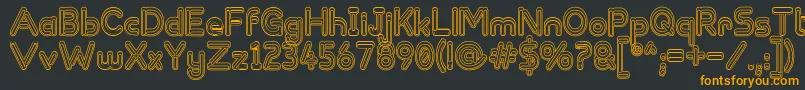 ZappedSticks Font – Orange Fonts on Black Background