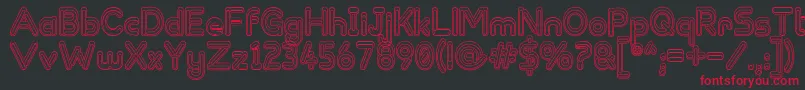 ZappedSticks-Schriftart – Rote Schriften auf schwarzem Hintergrund