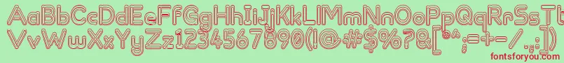 ZappedSticks Font – Red Fonts on Green Background