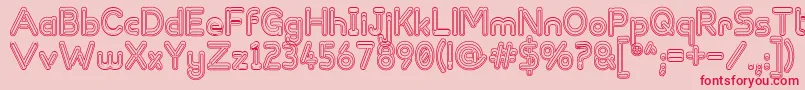 ZappedSticks Font – Red Fonts on Pink Background
