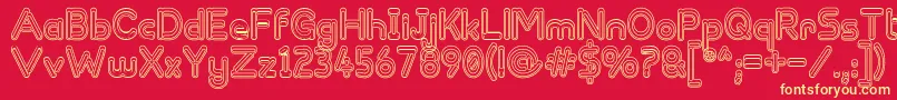 ZappedSticks Font – Yellow Fonts on Red Background