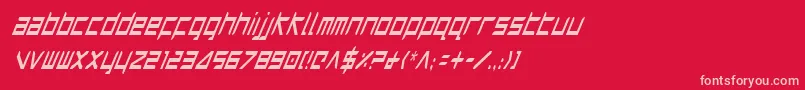 HarrierCondensedItalic Font – Pink Fonts on Red Background