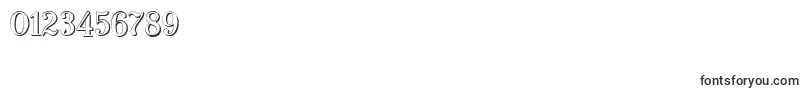 フォントTypographerfrakturShadow – 数字と数値のためのフォント