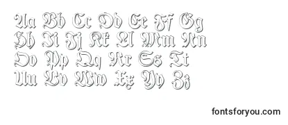 Przegląd czcionki TypographerfrakturShadow