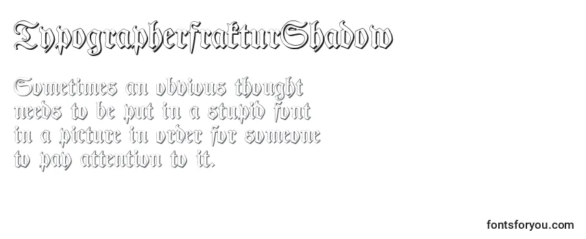 Шрифт TypographerfrakturShadow