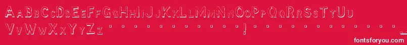 MccoyHellolori Font – White Fonts on Red Background