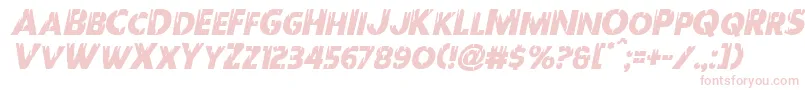 Redundeadital-fontti – vaaleanpunaiset fontit valkoisella taustalla