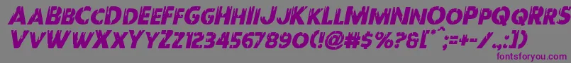 Redundeadital Font – Purple Fonts on Gray Background