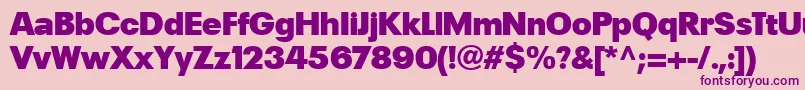 Lisätietoja PlakLtBlack-fontista PlakLtBlack-fontti – violetit fontit vaaleanpunaisella taustalla