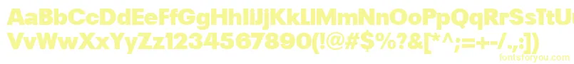 PlakLtBlack-fontti – keltaiset fontit