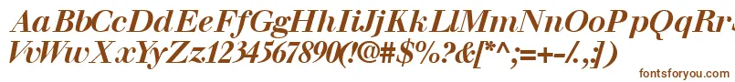 Walbaumssk ffy Font – Brown Fonts on White Background