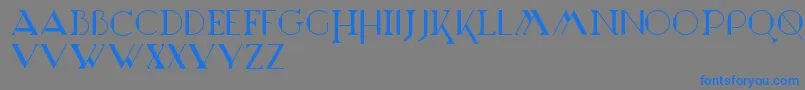 Marchesa-Schriftart – Blaue Schriften auf grauem Hintergrund