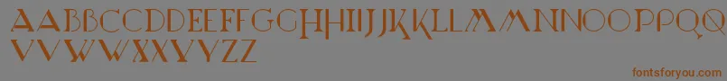Marchesa Font – Brown Fonts on Gray Background