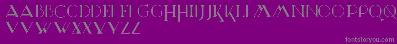 フォントMarchesa – 紫の背景に灰色の文字