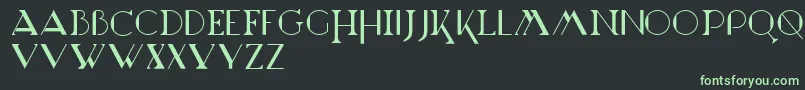 Marchesa Font – Green Fonts on Black Background