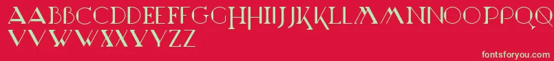 Marchesa Font – Green Fonts on Red Background