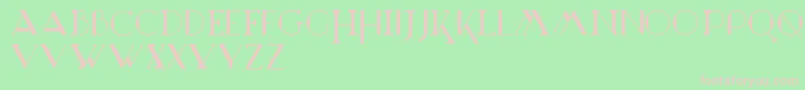 Marchesa Font – Pink Fonts on Green Background