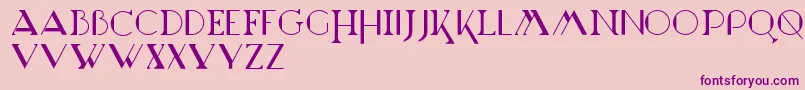 Marchesa Font – Purple Fonts on Pink Background