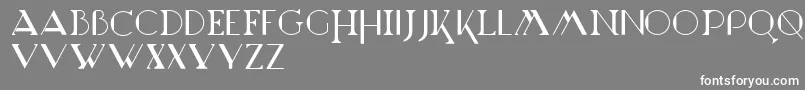 フォントMarchesa – 灰色の背景に白い文字