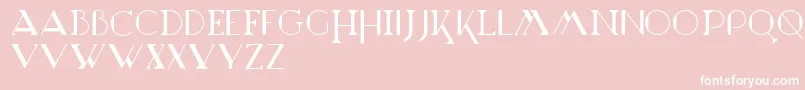 フォントMarchesa – ピンクの背景に白い文字