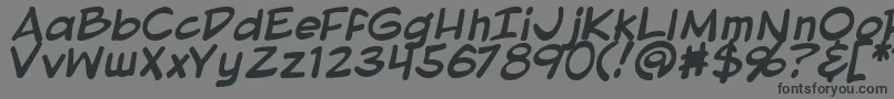 BlambotProLiteBold-Schriftart – Schwarze Schriften auf grauem Hintergrund