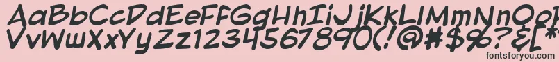 BlambotProLiteBold Font – Black Fonts on Pink Background