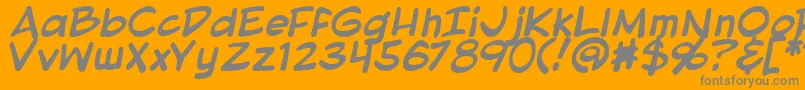 More about BlambotProLiteBold Font BlambotProLiteBold Font – Gray Fonts on Orange Background