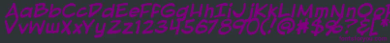 BlambotProLiteBold Font – Purple Fonts on Black Background