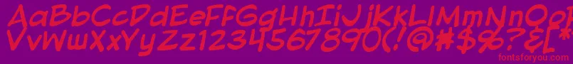 More about BlambotProLiteBold Font BlambotProLiteBold Font – Red Fonts on Purple Background