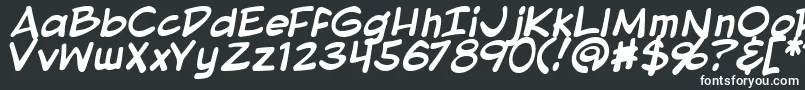Шрифт BlambotProLiteBold – белые шрифты на чёрном фоне