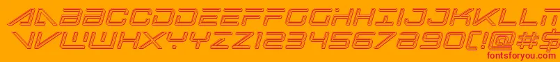 fuente Bansheepilotengraveital – Fuentes Rojas Sobre Fondo Naranja